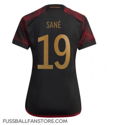Deutschland Leroy Sane #19 Replik Auswärtstrikot Damen WM 2022 Kurzarm